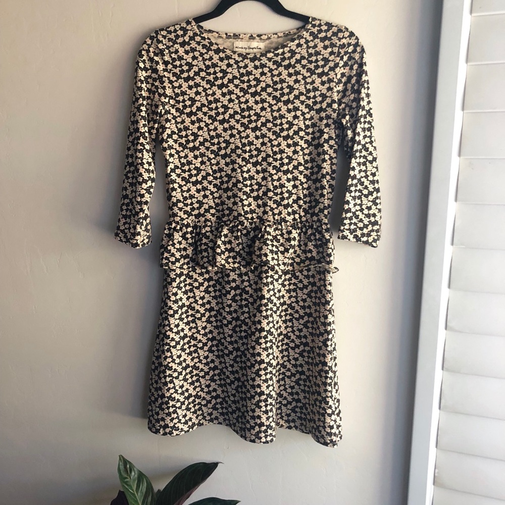 People Tree Organic Cotton Peplum Dress